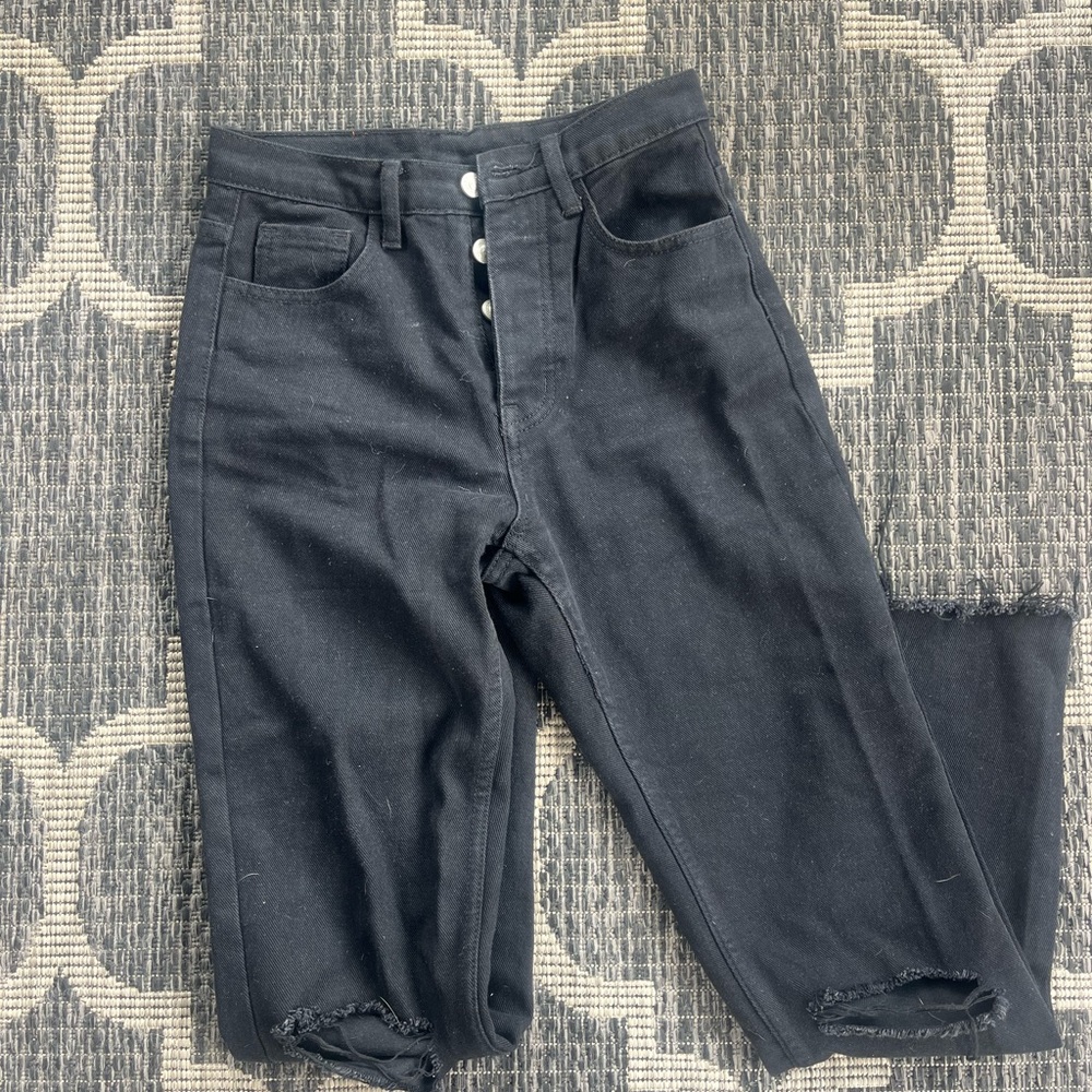 Princess Polly Black High Rise Jeans
